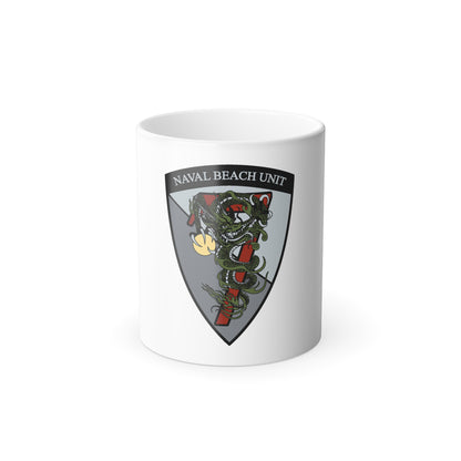 Naval Beach Unit 7 v2 Shield (U.S. Navy) Color Changing Mug 11oz