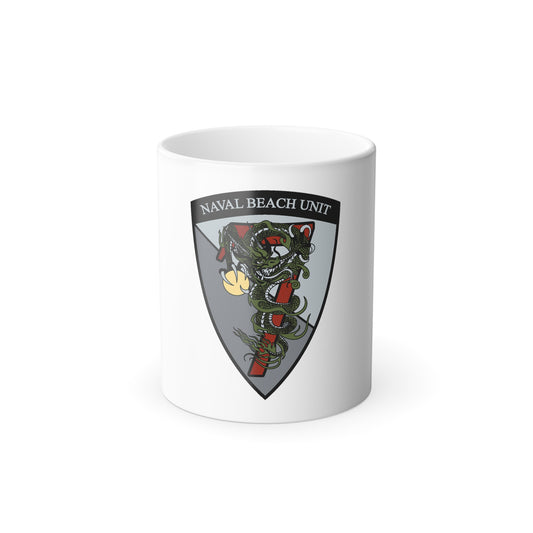 Naval Beach Unit 7 v2 Shield (U.S. Navy) Color Changing Mug 11oz
