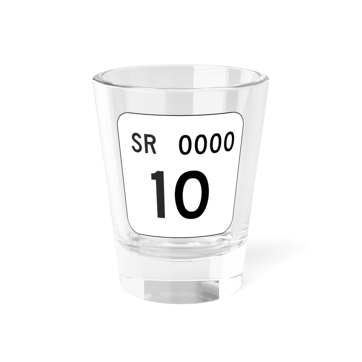 PA QR Template (Pennsylvania) (Road Sign) Shot Glass 1.5oz