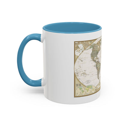 World Map - Political Antique (2007) (Map) Accent Coffee Mug