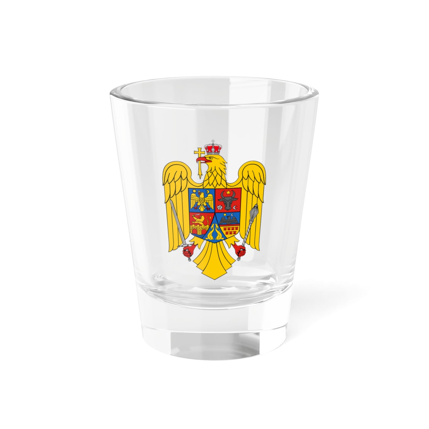 Coat of arms of Romania Eagle - Shot Glass 1.5oz