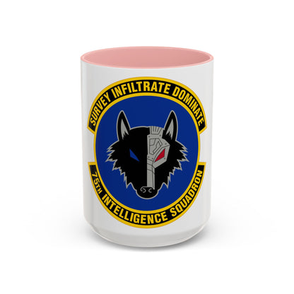 75 Intelligence Squadron ACC (U.S. Air Force) Accent Coffee Mug