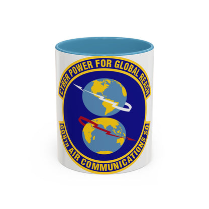 608th Air Communications Squadron (U.S. Air Force) Accent Coffee Mug