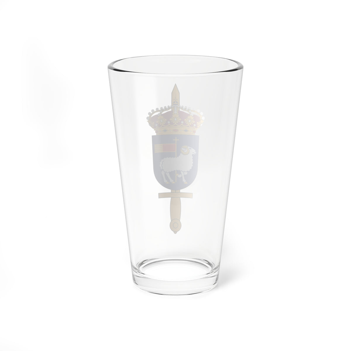 Gotlands militärdistriktsstab vapen (Sweden) (Coat of Arms) Pint Glass 16oz