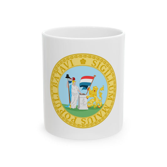 Great Seal of the Batavian Republic (1796) - White Coffee Mug