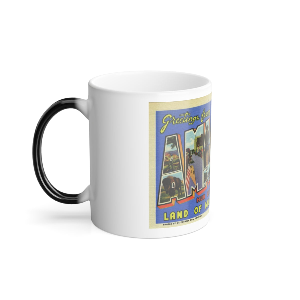 Greetings from Amarillo (Greeting Postcards) Color Changing Mug 11oz