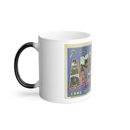 Greetings from Amarillo (Greeting Postcards) Color Changing Mug 11oz