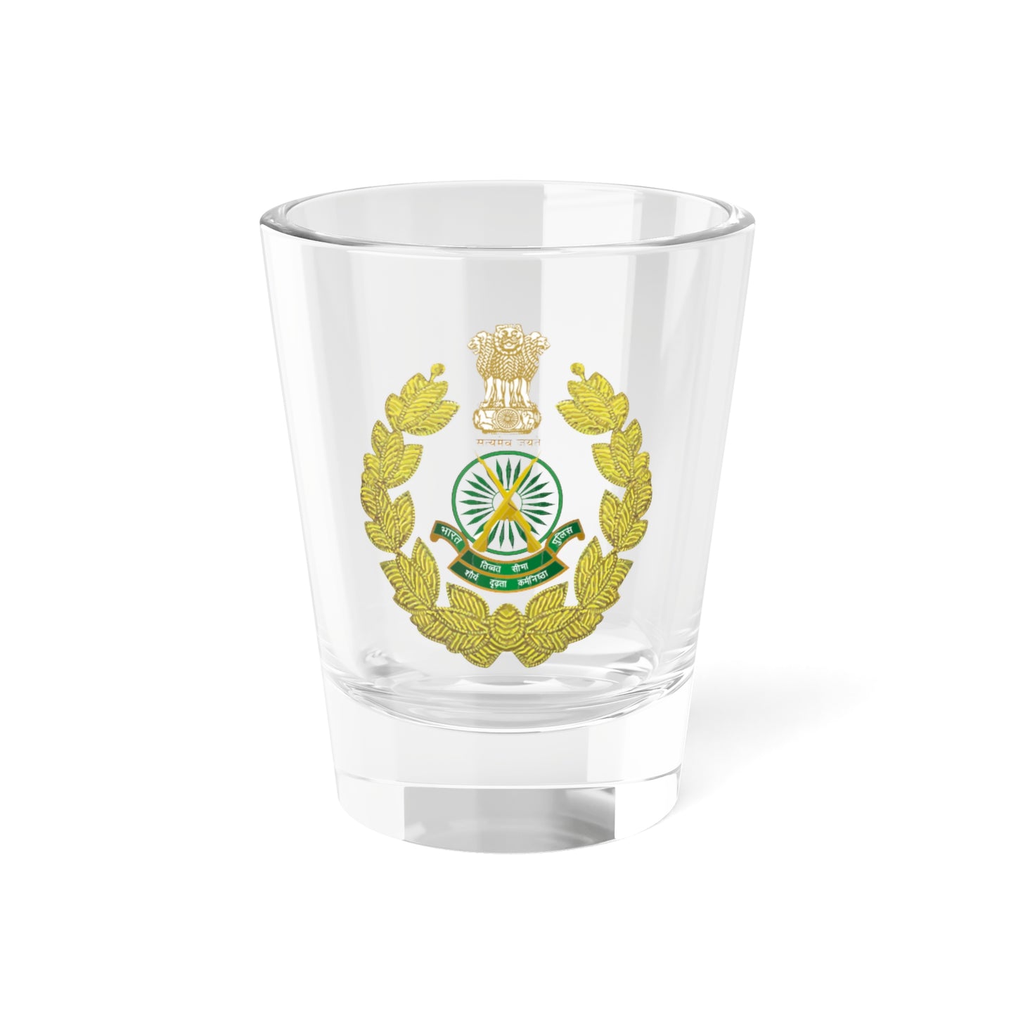 ITBP Logo (India) (Coat of Arms) Shot Glass 1.5oz