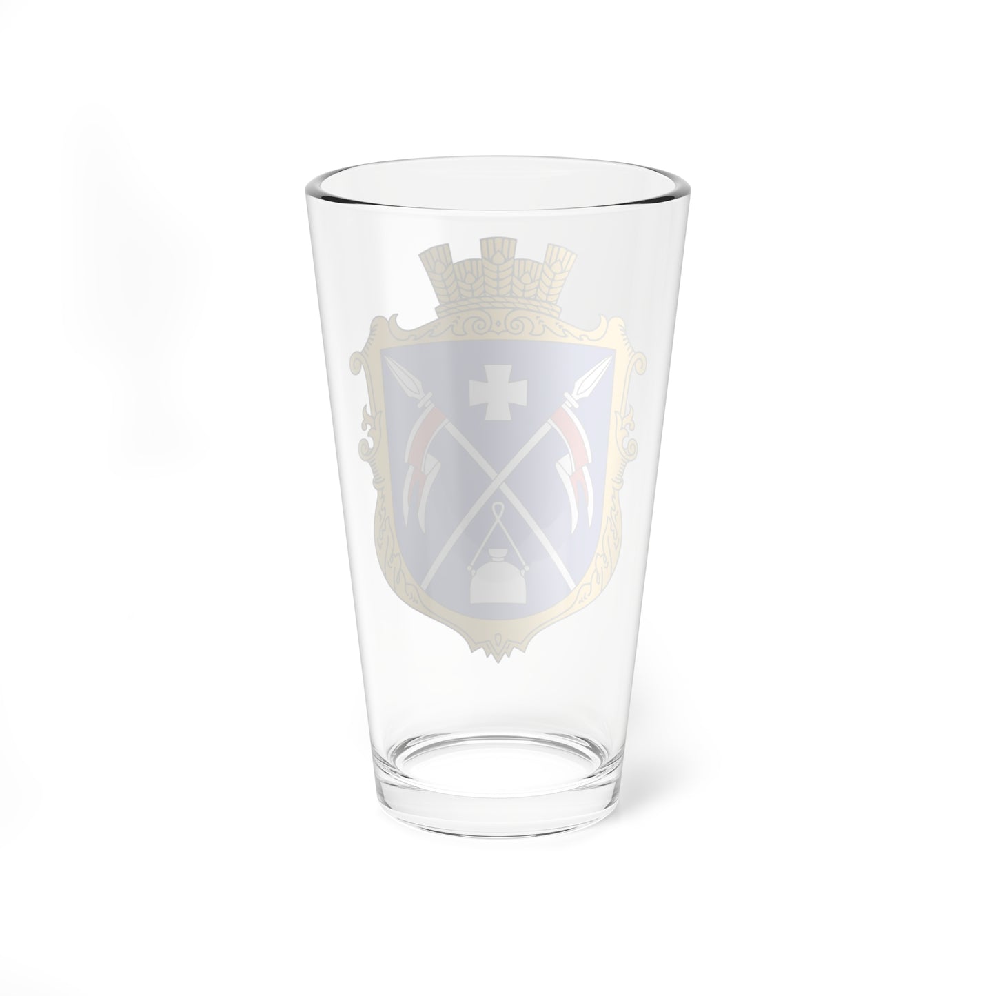 Coats of arms of Berezhynka Pervozvanivka Hromada (Ukraine) (Coat of Arms) Pint Glass 16oz