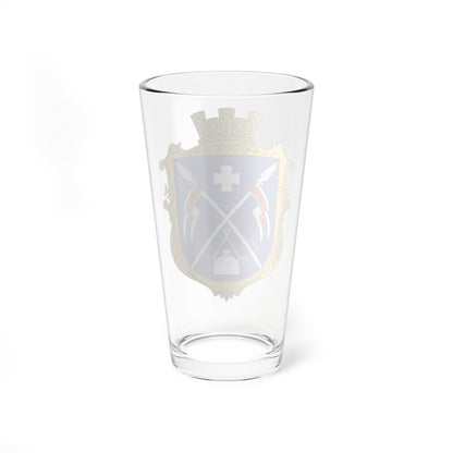 Coats of arms of Berezhynka Pervozvanivka Hromada (Ukraine) (Coat of Arms) Pint Glass 16oz