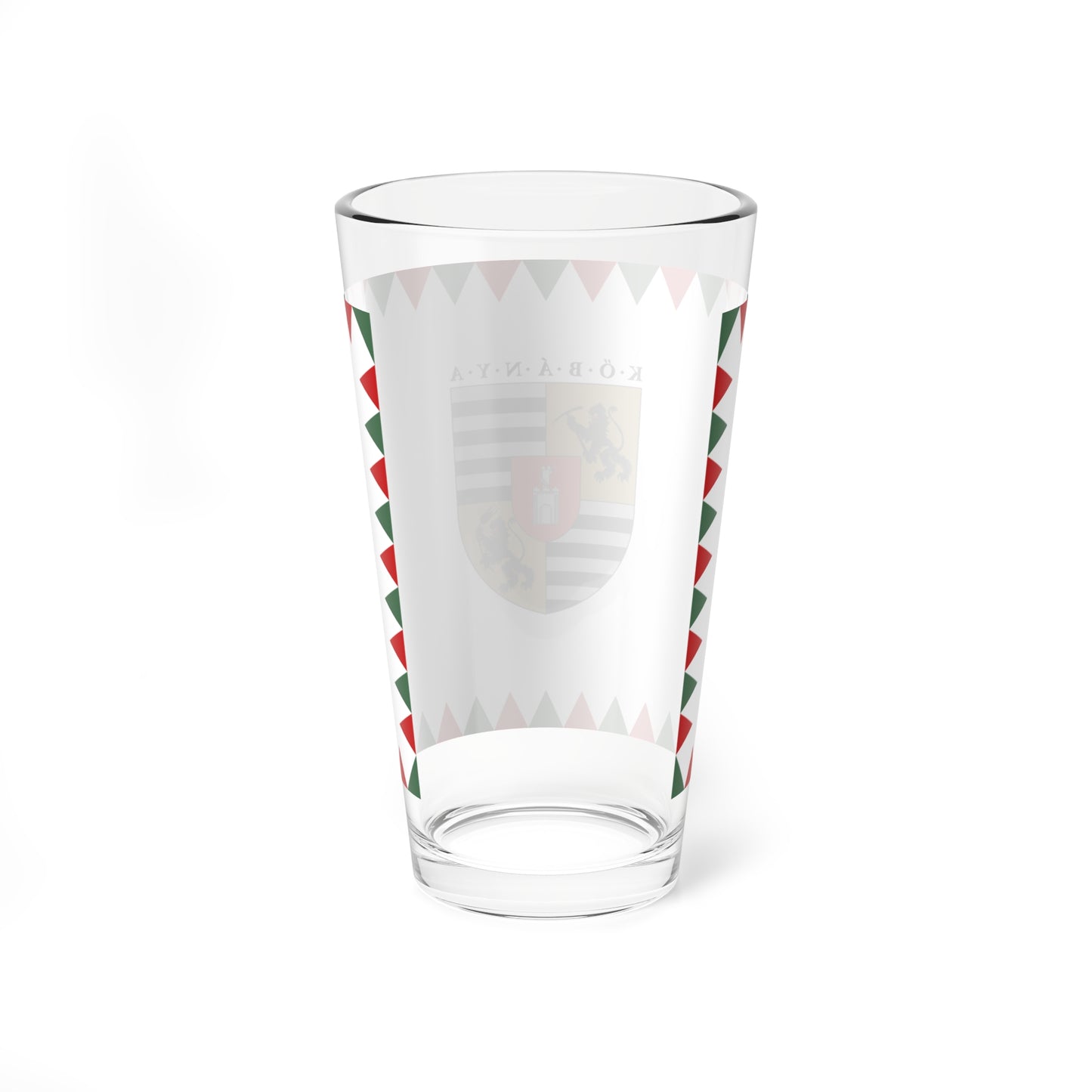 Flag of the 10th District of Budapest ceremonial variant (Hungary) Pint Glass 16oz