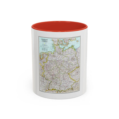 Germany (1991) (Map) Accent Coffee Mug
