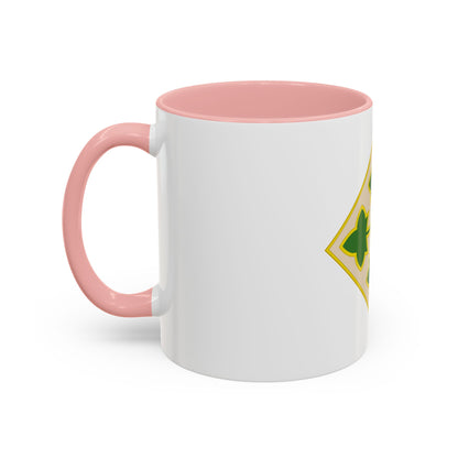 4th Infantry Division CSIB2 (U.S. Army) Accent Coffee Mug