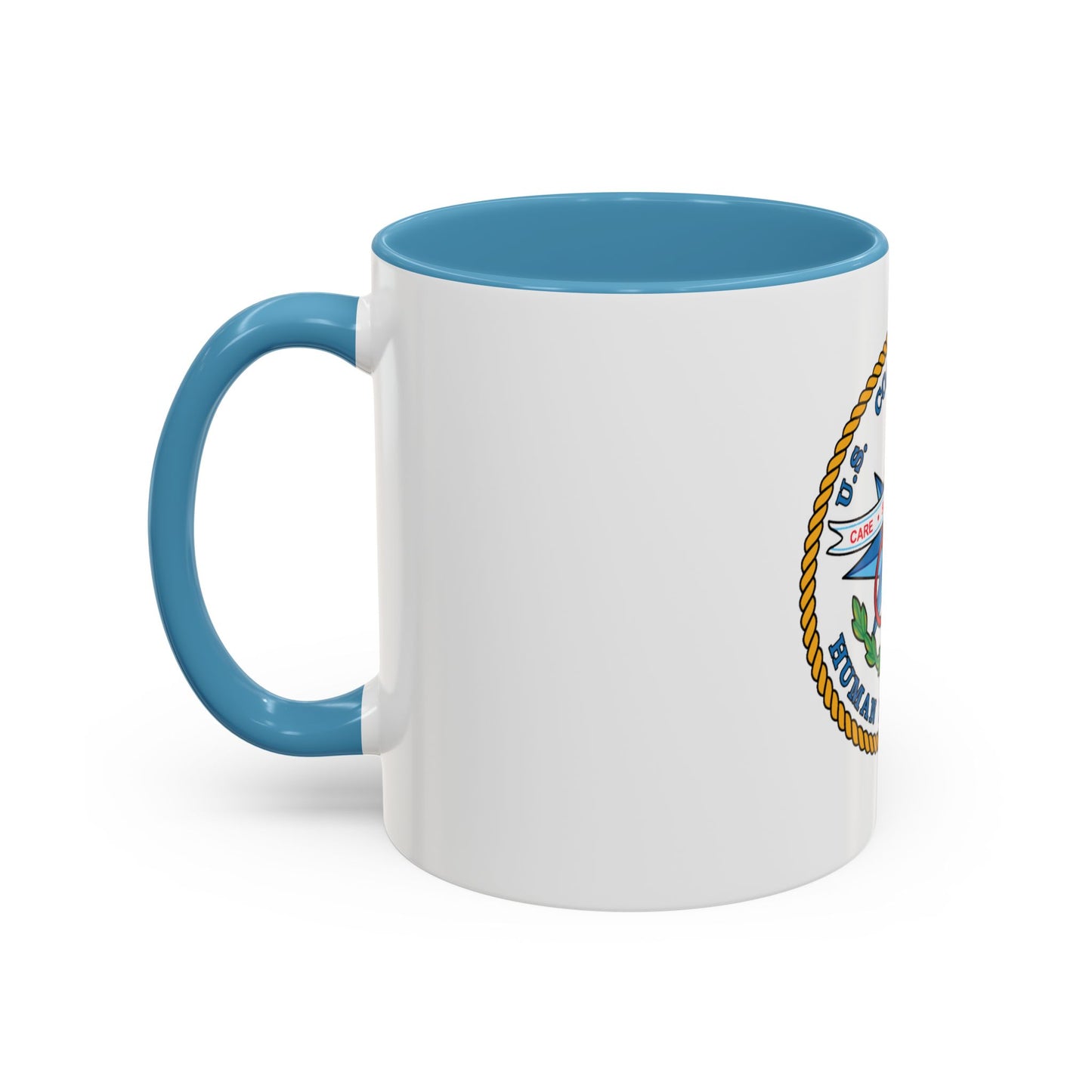 USCG Human Resources (U.S. Coast Guard) Accent Coffee Mug