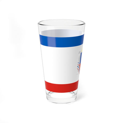 Flag of Crimea design (Russia) Pint Glass 16oz
