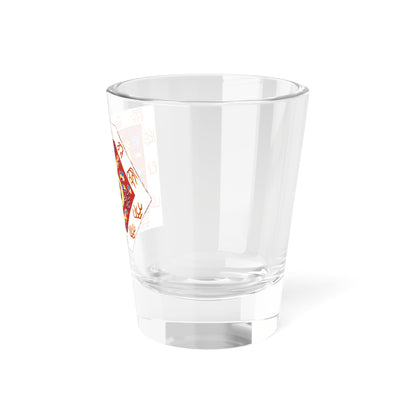 Bordered Red Banner (China) Shot Glass 1.5oz