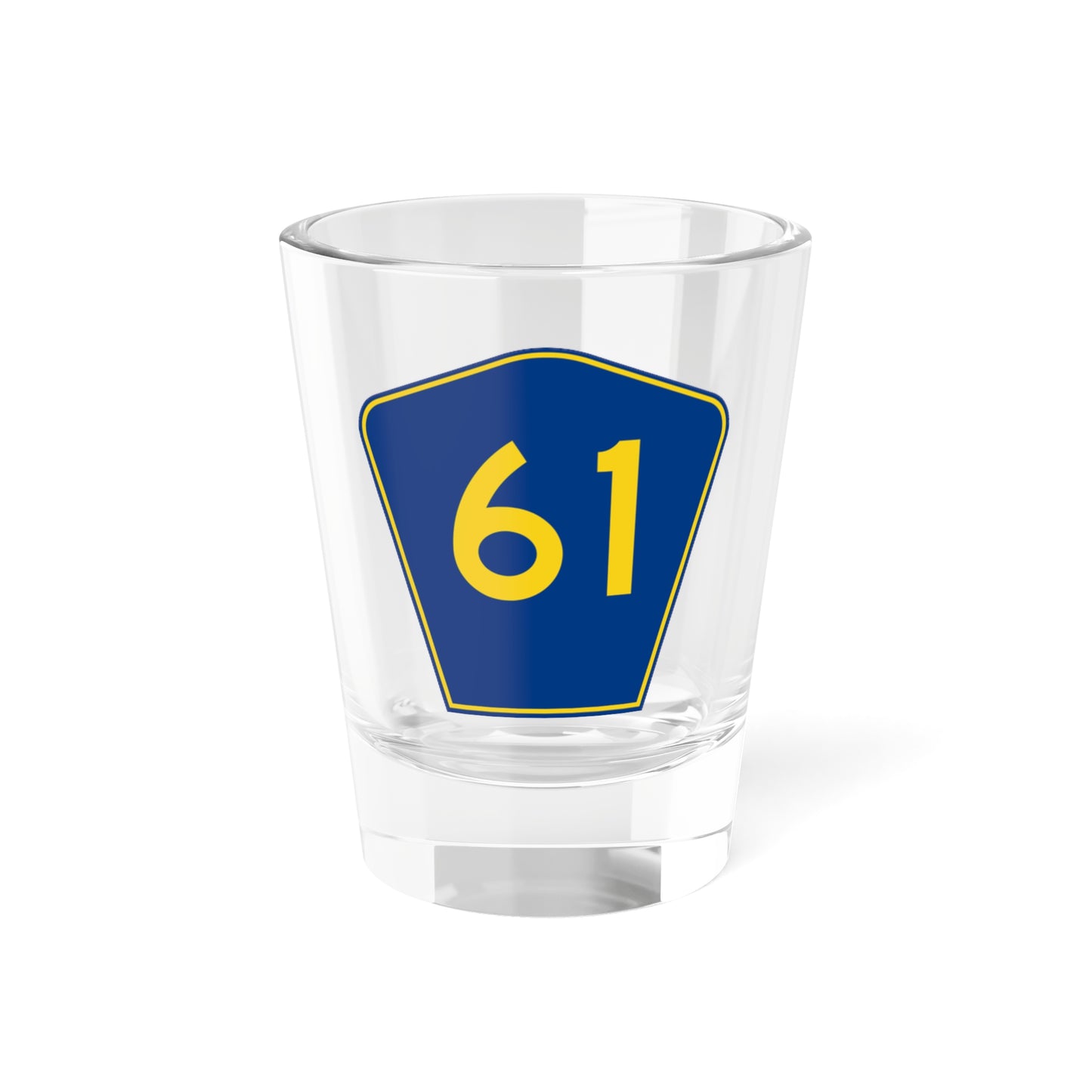 PR secondary 61 (Puerto Rico) (Road Sign) Shot Glass 1.5oz