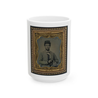 Unidentified Soldier In Confederate Major's Uniform (U.S. Civil War) White Coffee Mug
