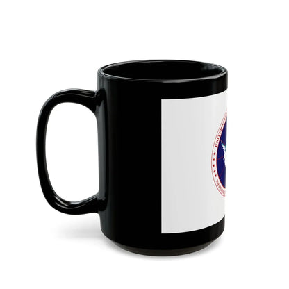 Flag of National Science Foundation Antarctic Program - Black Coffee Mug-Go Mug Yourself