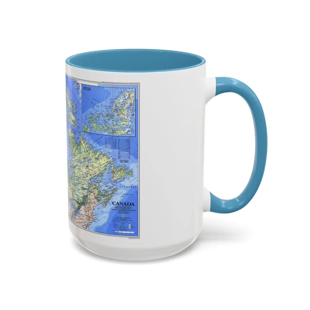 Canada (1985) (Map) Accent Coffee Mug-Go Mug Yourself