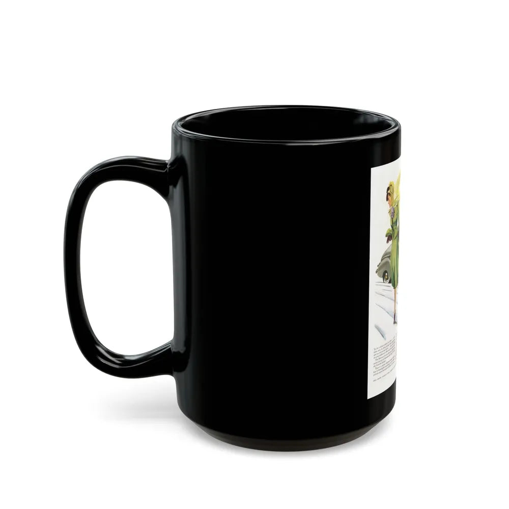 Ford Mercury advertisement, 1939 - Black Coffee Mug-Go Mug Yourself