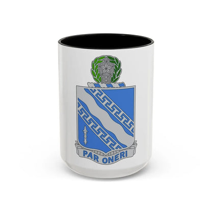 144th Infantry Regiment (U.S. Army) Accent Coffee Mug-15oz-Black-Go Mug Yourself