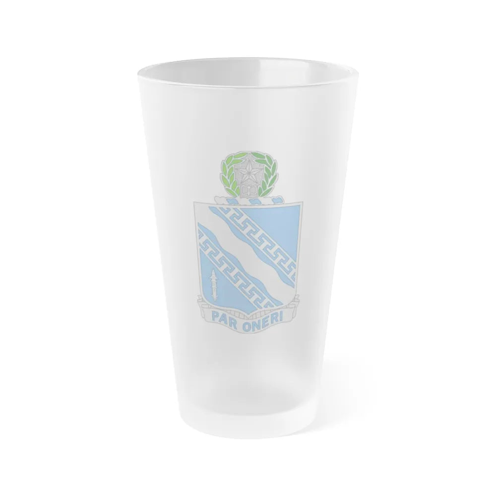 144th Infantry Regiment (U.S. Army) Frosted Pint Glass 16oz-Go Mug Yourself