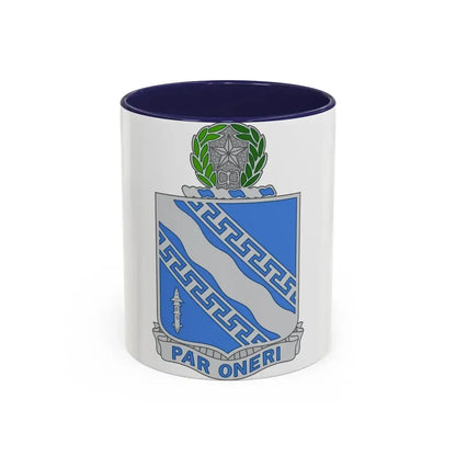 144th Infantry Regiment (U.S. Army) Accent Coffee Mug 11oz Navy - Go Mug Yourself