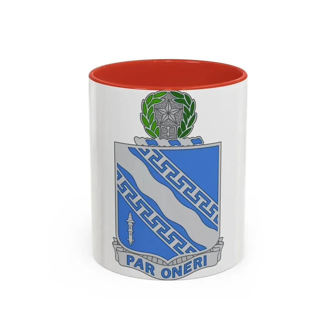 144th Infantry Regiment (U.S. Army) Accent Coffee Mug 11oz Red - Go Mug Yourself