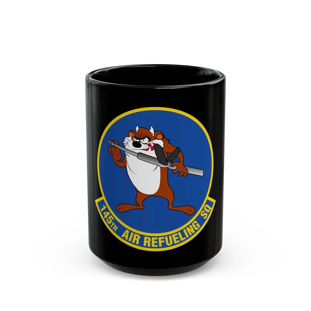 145 Air Refueling Squadron (U.S. Air Force) Black Coffee Mug-15oz-Go Mug Yourself