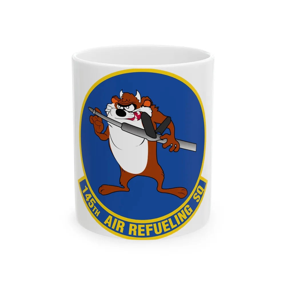 145 Air Refueling Squadron (U.S. Air Force) White Coffee Mug-11oz-Go Mug Yourself