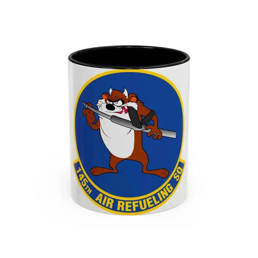 145 Air Refueling Squadron (U.S. Air Force) Accent Coffee Mug 11oz Black - Go Mug Yourself