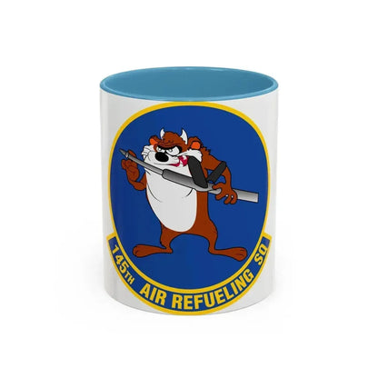145 Air Refueling Squadron (U.S. Air Force) Accent Coffee Mug 11oz Light Blue - Go Mug Yourself