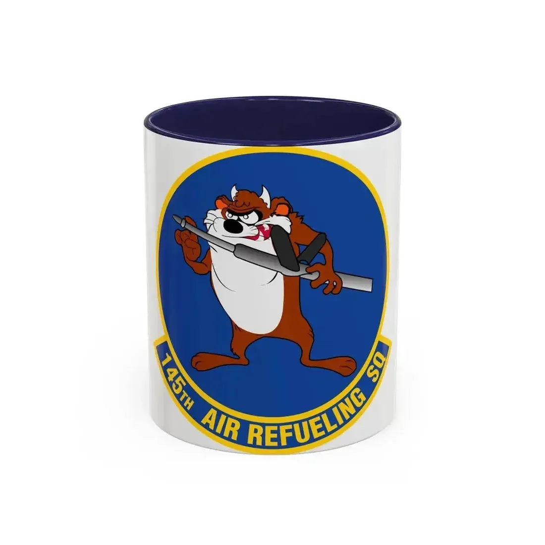 145 Air Refueling Squadron (U.S. Air Force) Accent Coffee Mug 11oz Navy - Go Mug Yourself