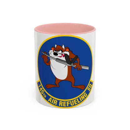 145 Air Refueling Squadron (U.S. Air Force) Accent Coffee Mug 11oz Pink - Go Mug Yourself
