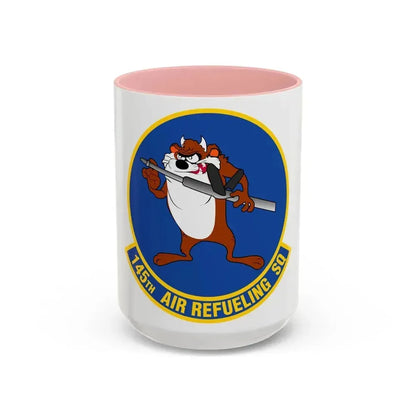 145 Air Refueling Squadron (U.S. Air Force) Accent Coffee Mug 15oz Pink - Go Mug Yourself