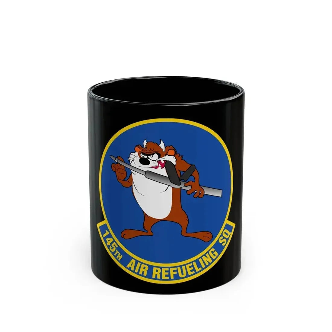 145 Air Refueling Squadron (U.S. Air Force) Black Coffee Mug 11oz - Go Mug Yourself