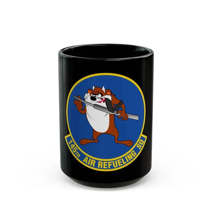 145 Air Refueling Squadron (U.S. Air Force) Black Coffee Mug 15oz - Go Mug Yourself