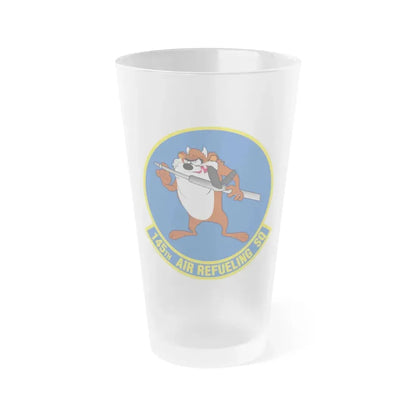 145 Air Refueling Squadron (U.S. Air Force) Frosted Pint Glass 16oz Default Title - Go Mug Yourself