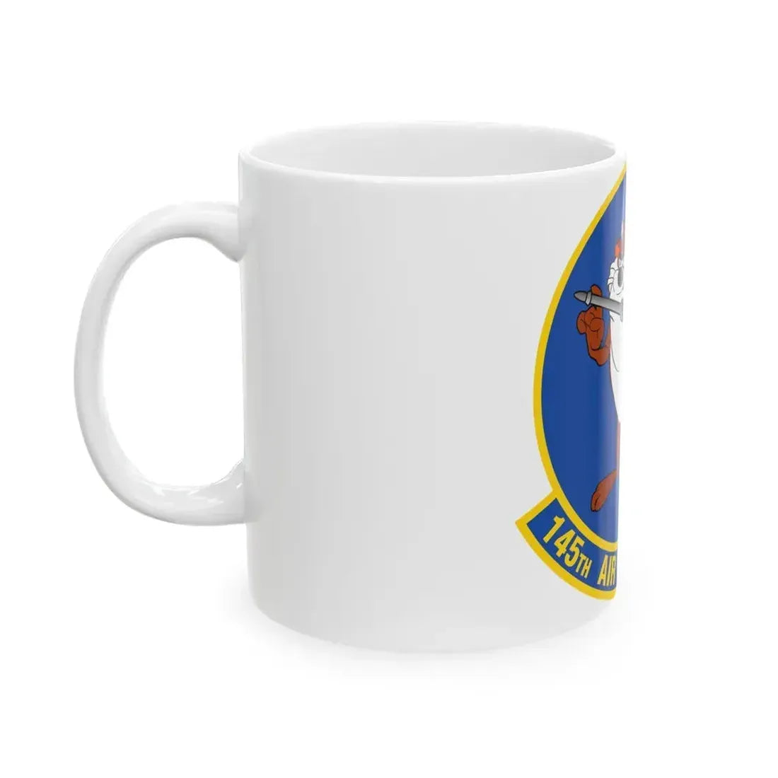 145 Air Refueling Squadron (U.S. Air Force) White Coffee Mug - Go Mug Yourself