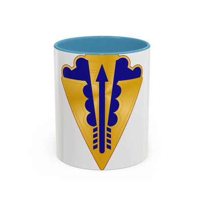 145 Aviation Regiment (U.S. Army) Accent Coffee Mug-11oz-Light Blue-Go Mug Yourself