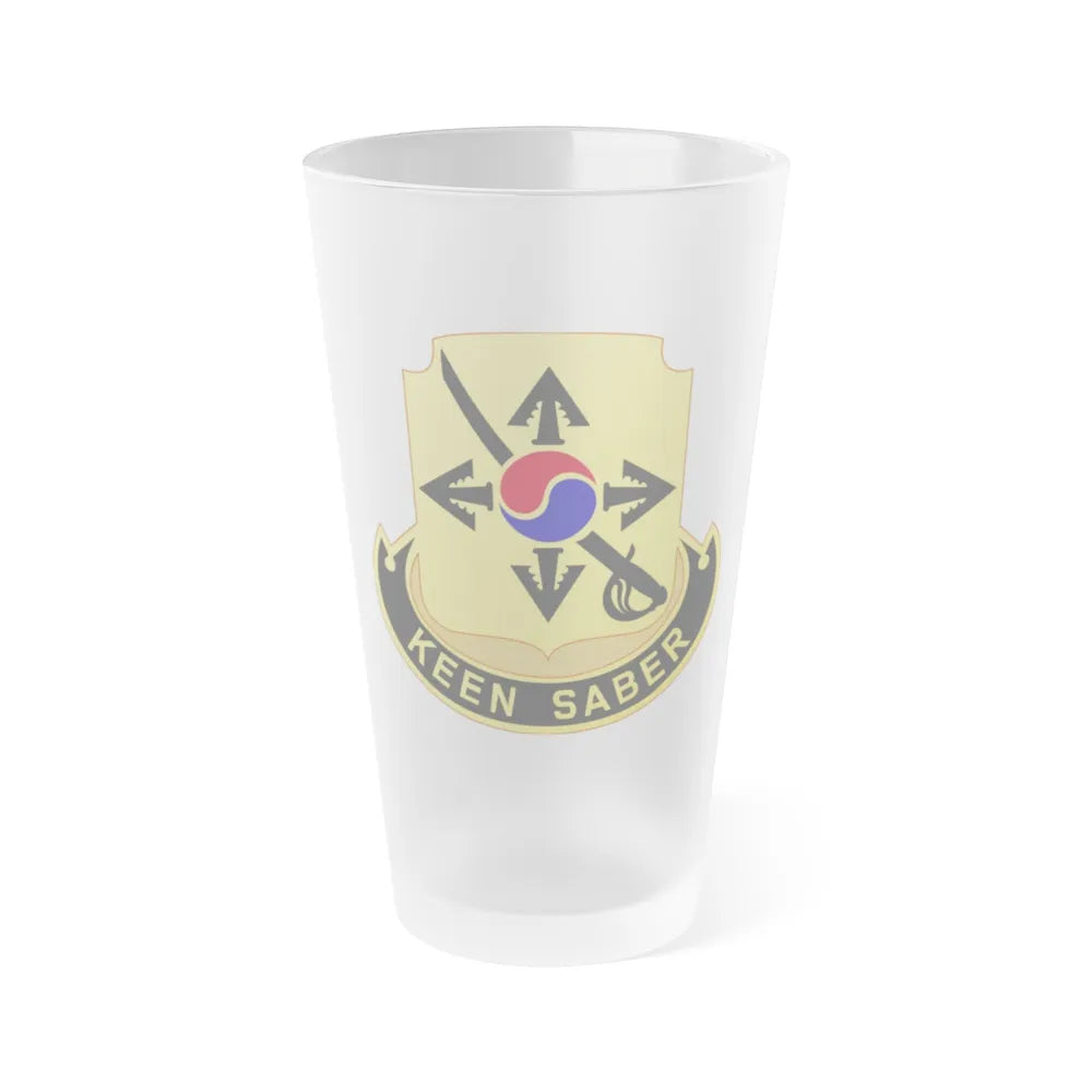 145 Cavalry Regiment (U.S. Army) Frosted Pint Glass 16oz-Go Mug Yourself