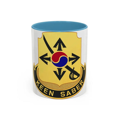 145 Cavalry Regiment (U.S. Army) Accent Coffee Mug 11oz Light Blue - Go Mug Yourself