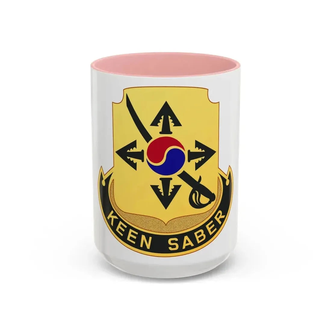 145 Cavalry Regiment (U.S. Army) Accent Coffee Mug 15oz Pink - Go Mug Yourself