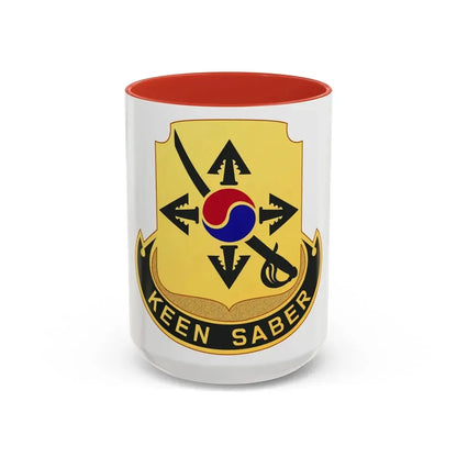 145 Cavalry Regiment (U.S. Army) Accent Coffee Mug 15oz Red - Go Mug Yourself