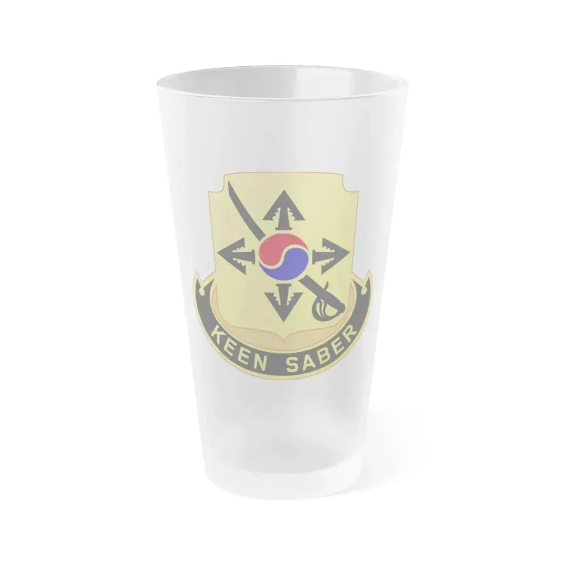 145 Cavalry Regiment (U.S. Army) Frosted Pint Glass 16oz Default Title - Go Mug Yourself