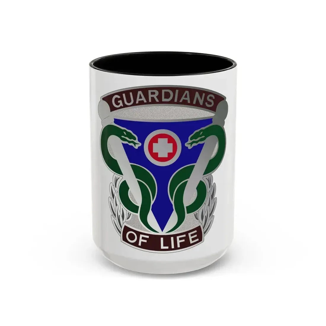 145 Surgical Hospital (U.S. Army) Accent Coffee Mug 15oz Black - Go Mug Yourself