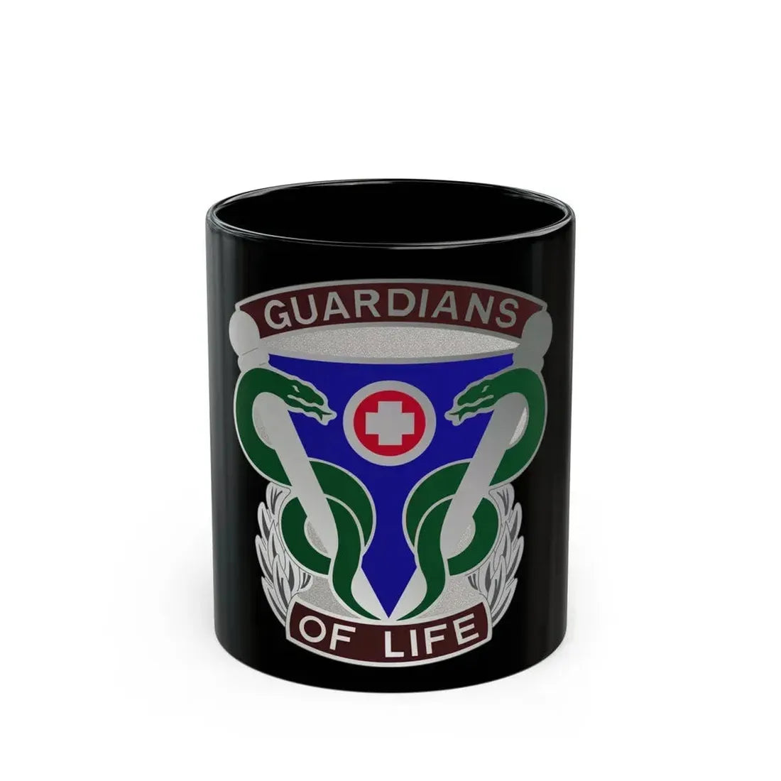 145 Surgical Hospital (U.S. Army) Black Coffee Mug 11oz - Go Mug Yourself