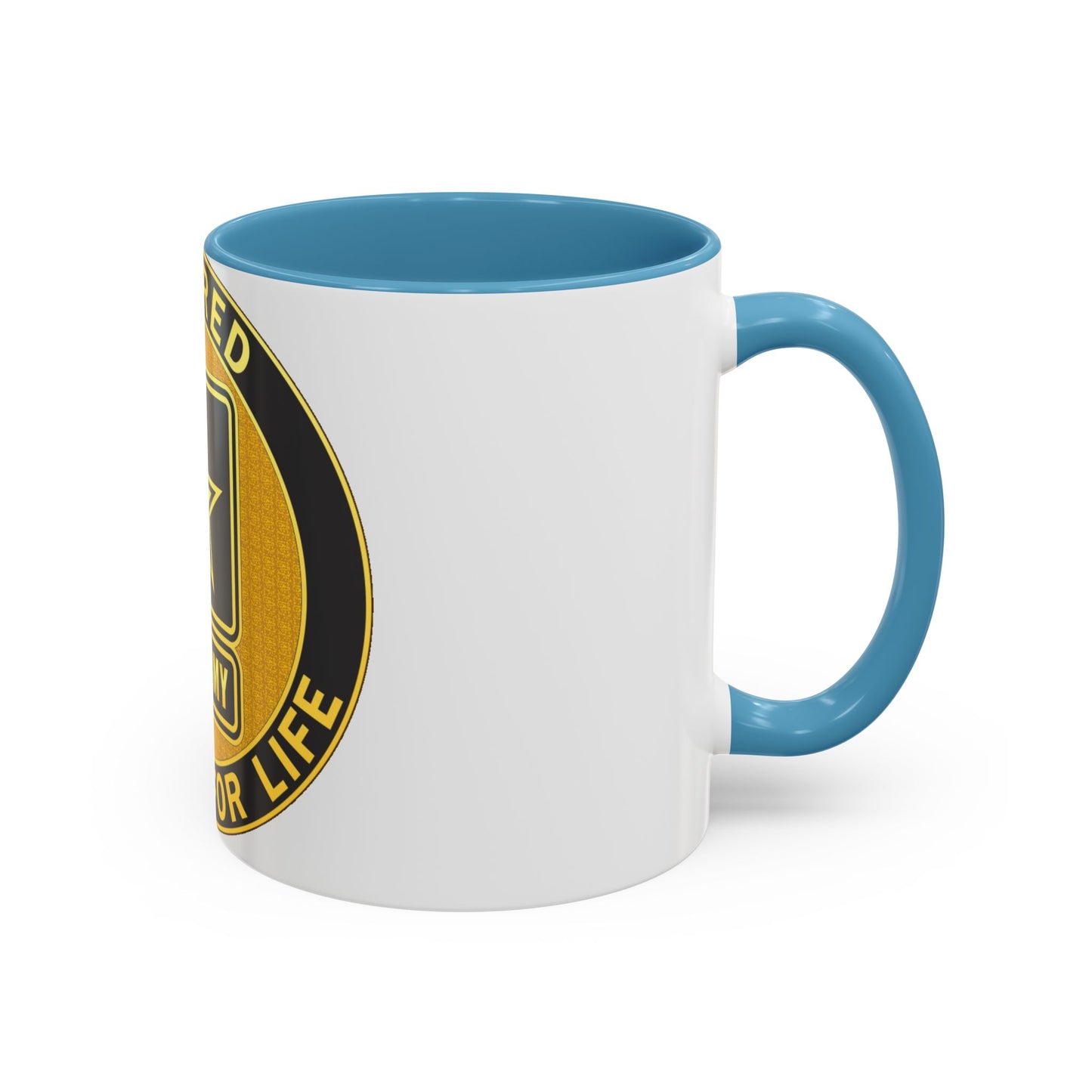 Retired Service Identification Badge (U.S. Army) Accent Coffee Mug