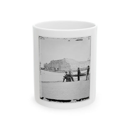 Charleston, S.C. Fort Sumter, From The Sand-Bar (U.S. Civil War) White Coffee Mug